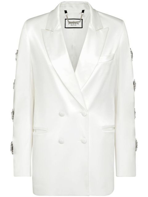 Philipp Plein double-breasted cut-out blazer Women