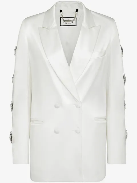 Philipp Plein double-breasted cut-out blazer