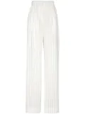 Philipp Plein striped tailored trousers - White