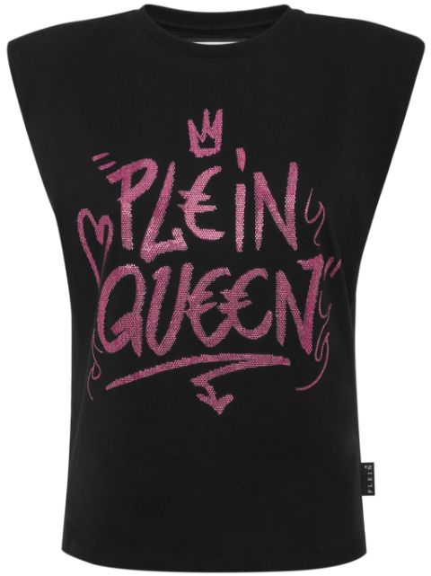 Philipp Plein Sexy Pure crystals-embellished sleeveless t-shirt Women