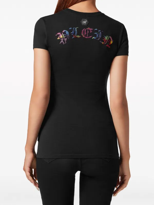 Philipp Plein ラインストーン スカル Tシャツ | ブラック | FARFETCH JP