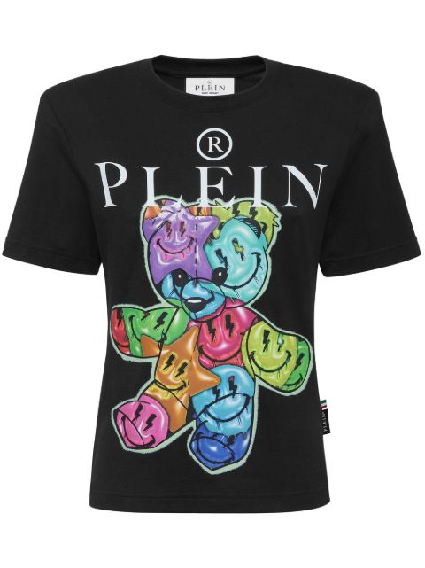 Philipp Plein padded-shoulders cotton T-shirt Women