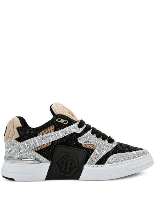 Philipp Plein Strass crystal-embellished Sneakers Black FARFETCH IN