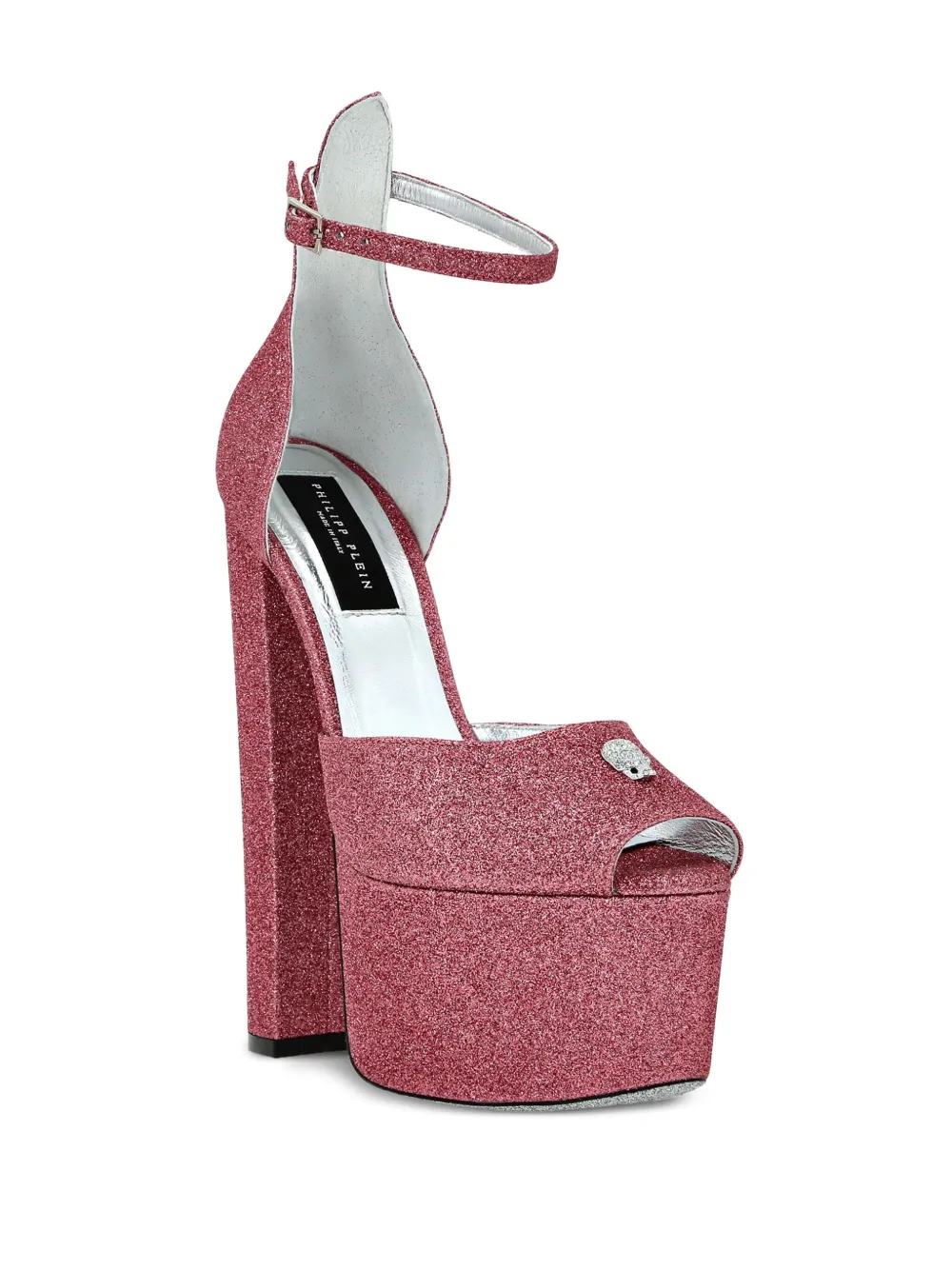 Philipp Plein Sandalen met plateauzool Roze