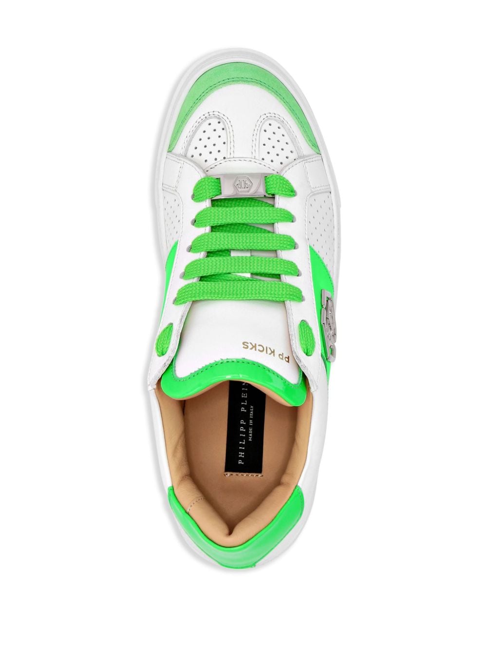 Shop Philipp Plein Pp Kicks Low-top Sneakers In White