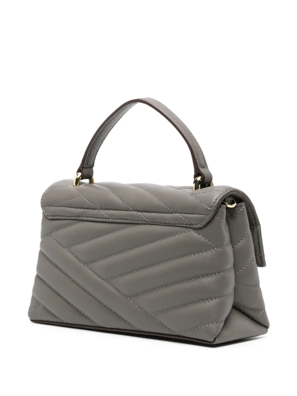 DKNY Leren shopper Grijs