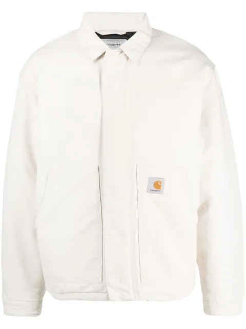 Carhartt WIP logo-patch organic cotton shirt jacket