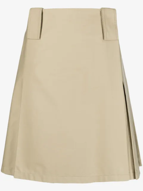 Burberry falda midi con diseño acampanado y plisado