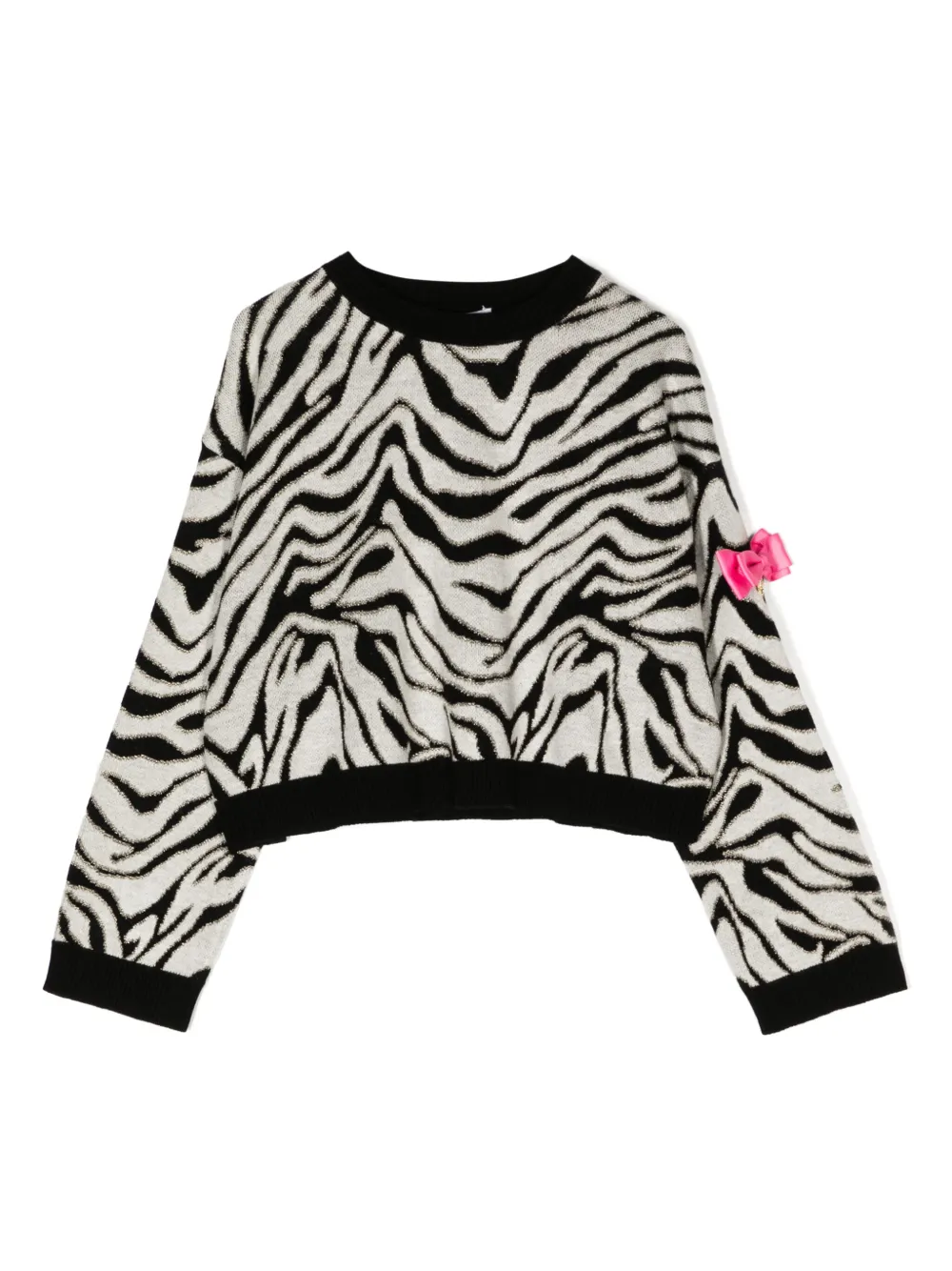 Angel's Face Roberta zebra-pattern sweatshirt - Nero