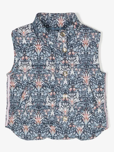 Angel's Face Tabatha floral-print gilet
