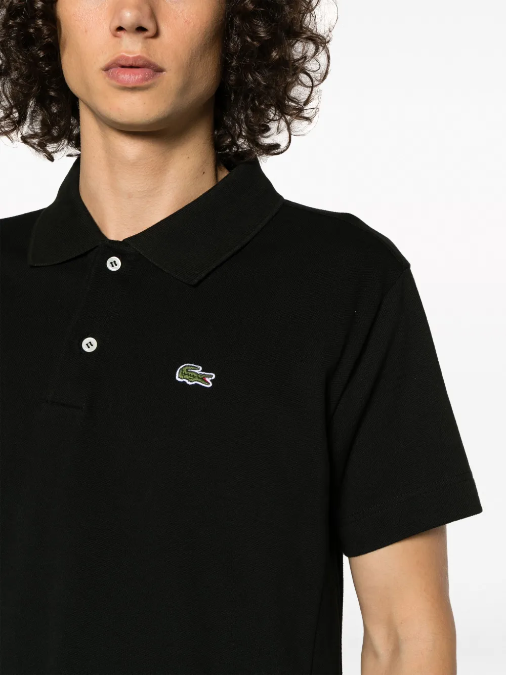 Comme Des Garçons Shirt x Lacoste Asymmetric Cotton Polo Shirt 