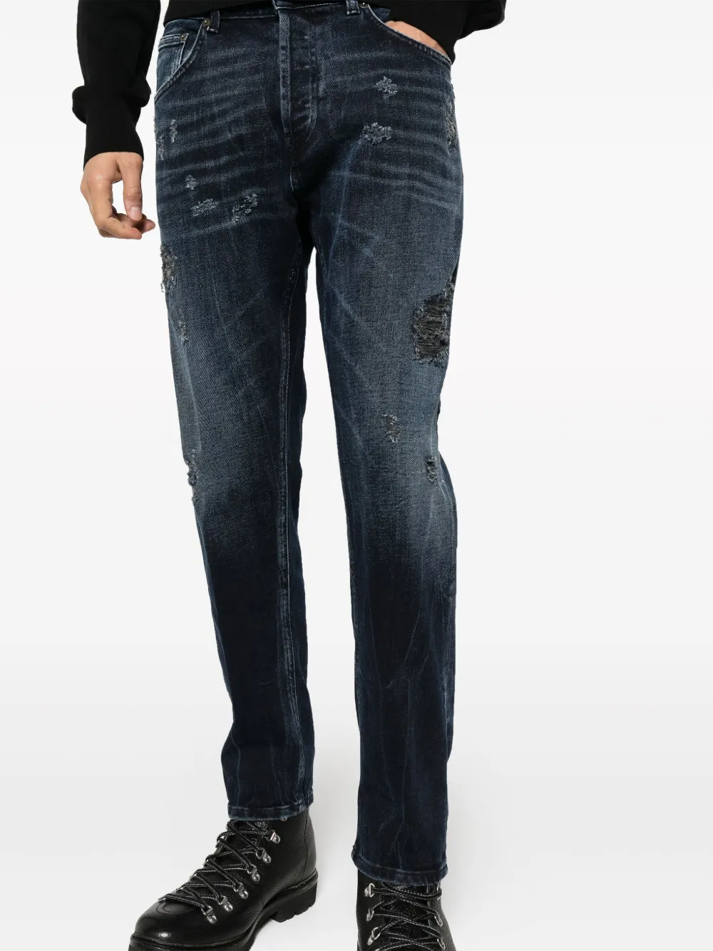 DONDUP Dian jeans met toelopende pijpen Blauw