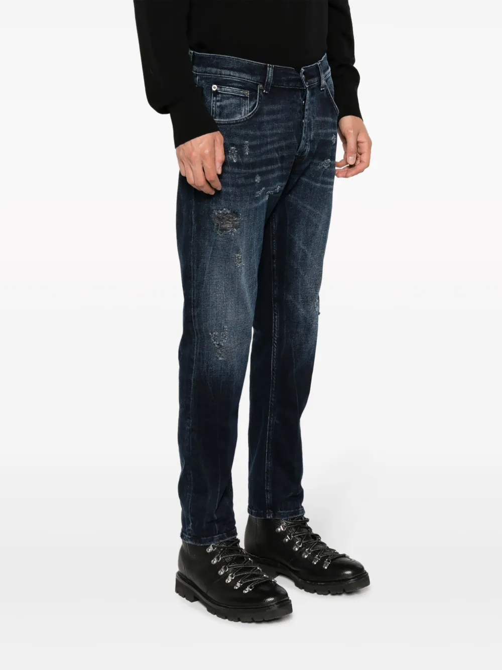 DONDUP Dian jeans met toelopende pijpen Blauw