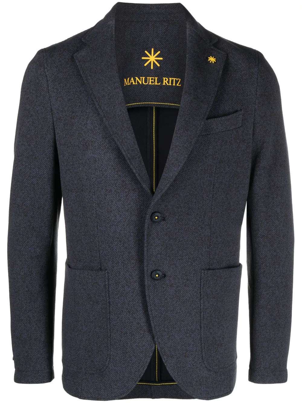 Manuel Ritz single-breasted linen blazer - Purple