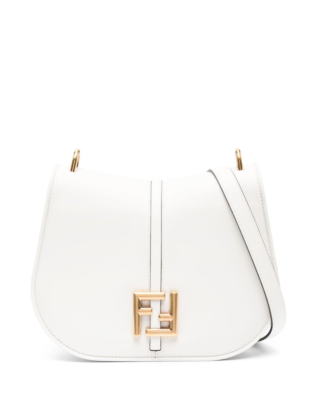 Fendi C'mon 迷你皮质手提包 In White