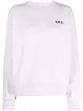 A.P.C. logo-print cotton sweatshirt - Purple