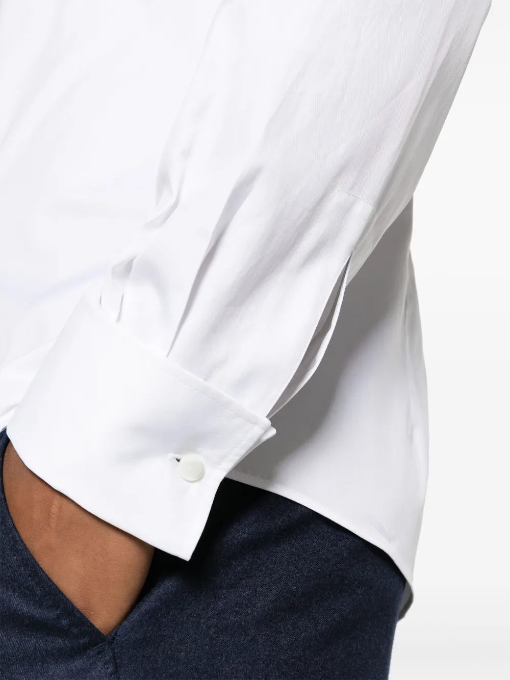 Brunello Cucinelli Katoenen overhemd Wit