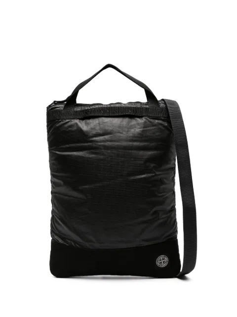 Stone Island Mussola Gummata canvas tote bag