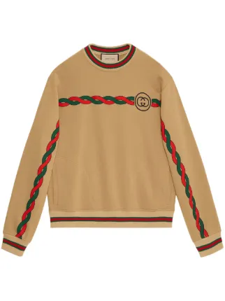 Tan on sale gucci sweatshirt