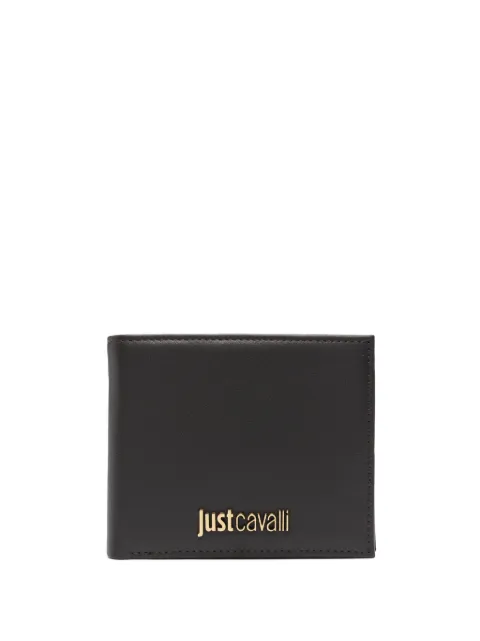 Just Cavalli logo-lettering bi-fold leather wallet