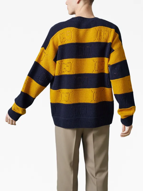 Gucci yellow 2024 and black sweater