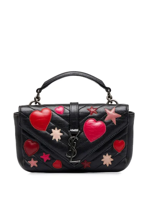 Saint Laurent Pre-Owned College Hearts and Stars leather handbag