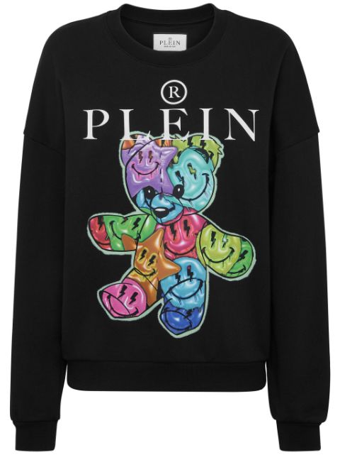 Philipp Plein logo-print cotton sweatshirt Women