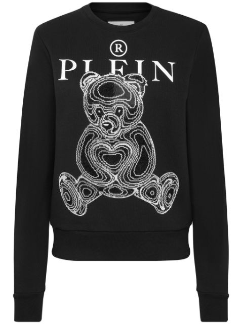 Philipp Plein logo-print cotton sweatshirt Women