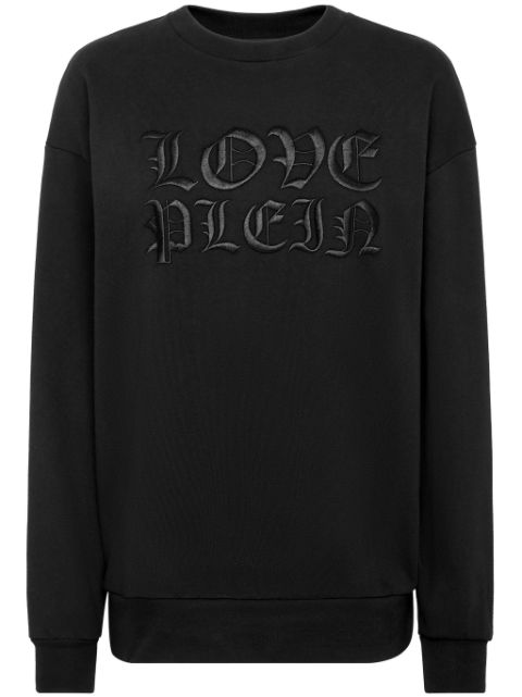 Philipp Plein logo-patch cotton sweatshirt Women