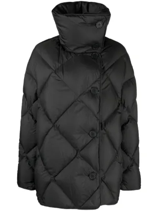 Ienki Ienki Cozy Queen stand-up Collar Puffer Jacket | Black