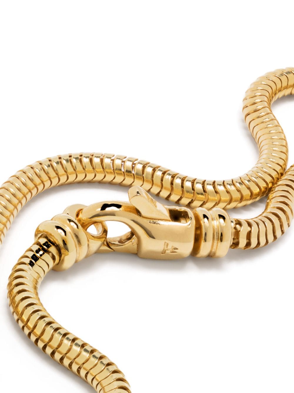 Shop Tom Wood Snake-chain Sterling-silver Bracelet In Gold