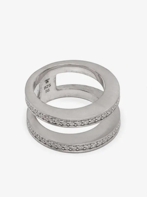 Tom Wood Vault Double zirconias rings