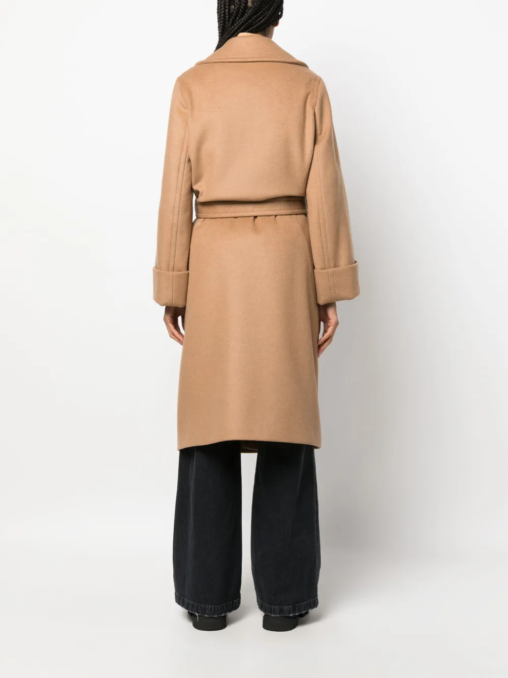 Fay Mantel met ceintuur Bruin