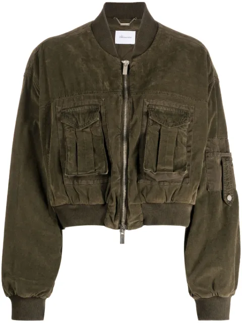 Blumarine chamarra bomber corta