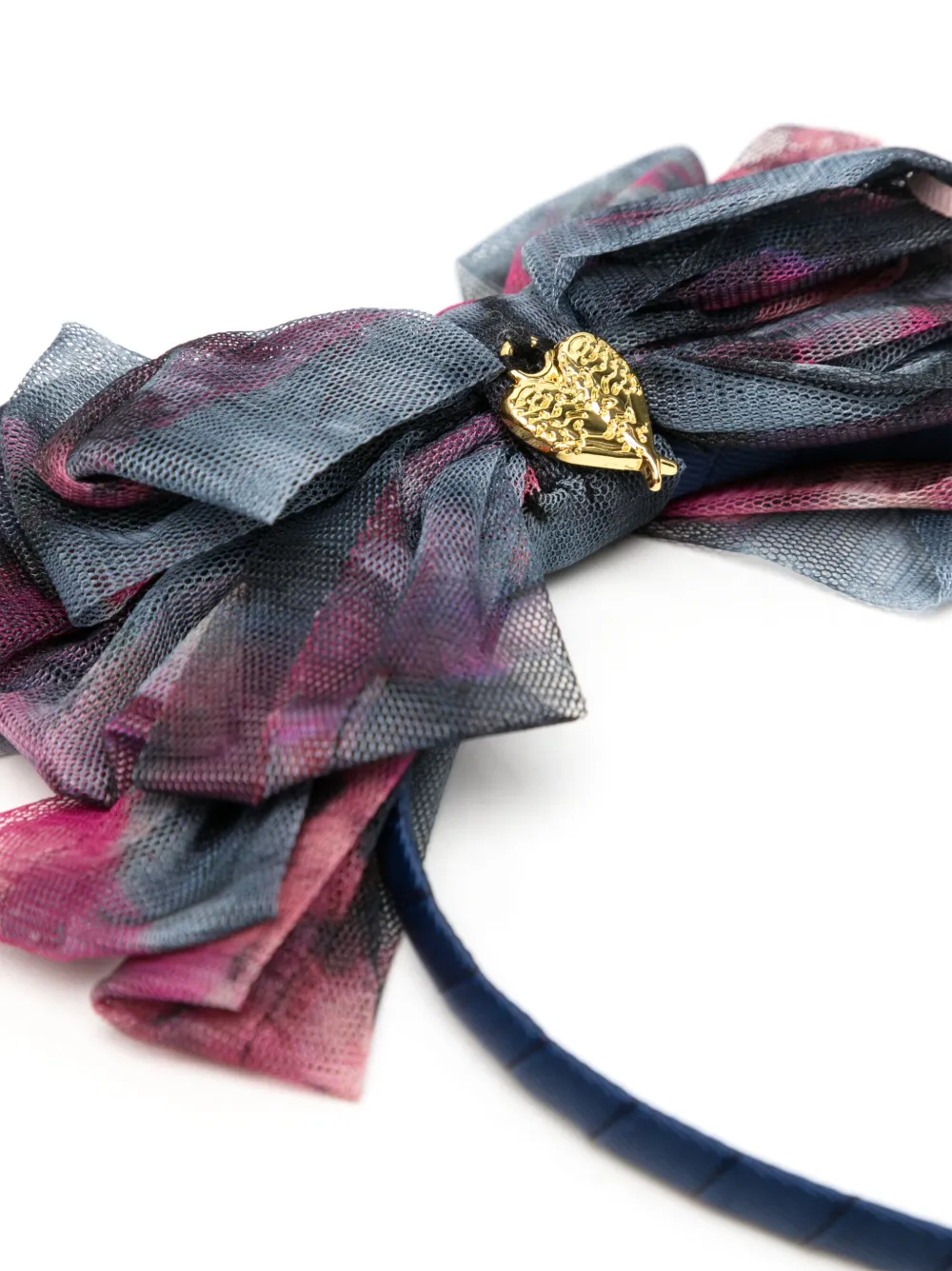 Angel's Face Gladys tie-dye bow headband - Blauw