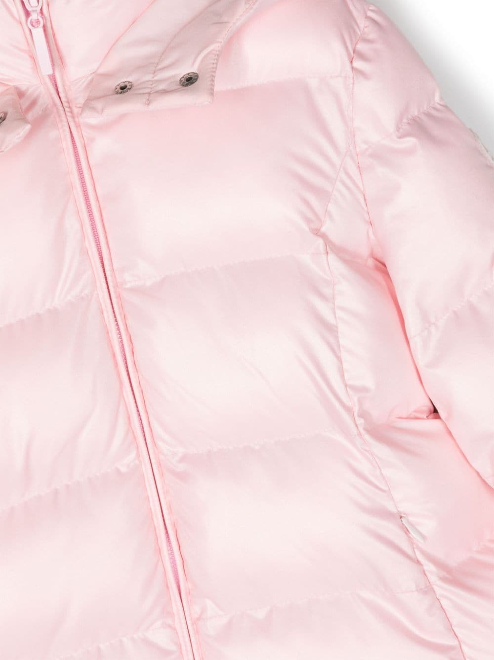 Shop Monnalisa Padded Hooded Coat In Pink