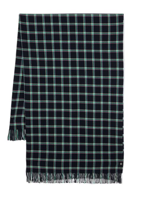 ETRO plaid-check virgin-wool scarf Women