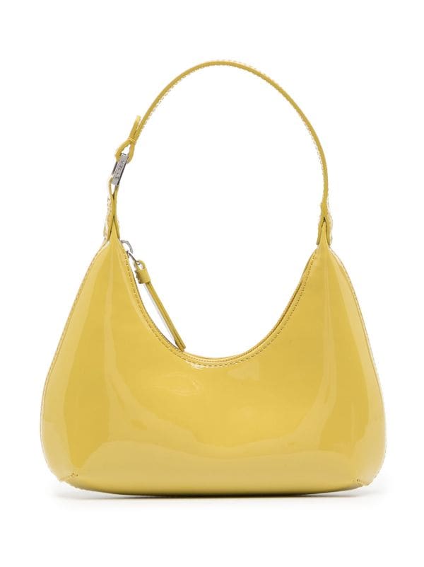 BY FAR Baby Amber Patent Leather Shoulder Bag Farfetch