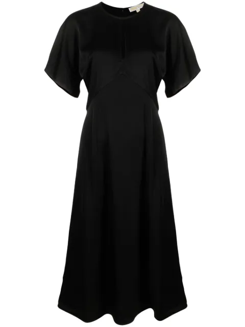 Michael Michael Kors vestido midi con satén acampanado