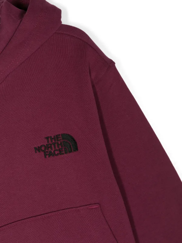 North face hoodie on sale burgundy