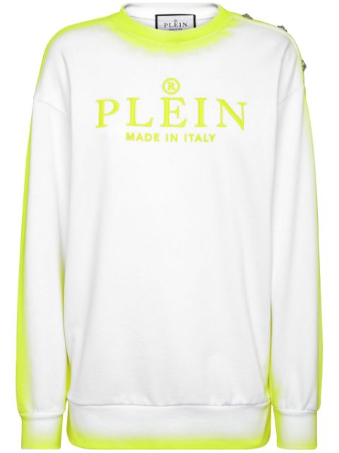 Philipp Plein logo-embroidered cotton sweatshirt