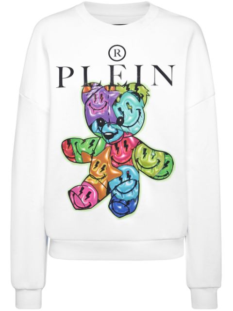 Philipp Plein logo-print cotton sweatshirt Women