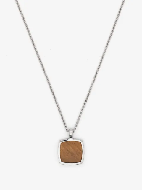 Tom Wood Cushion Pendant Tiger Eye necklace