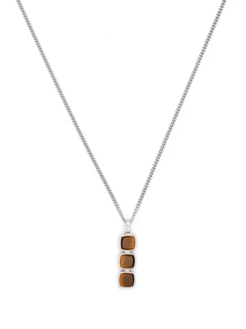 Tom Wood collar Tiger Eye con dije Cushion mini