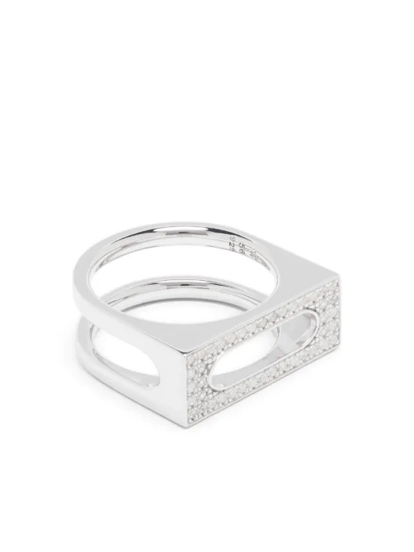 Tom Wood Cage Single zirconium-embellished Silver Ring - Farfetch