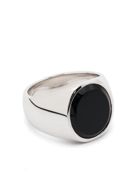 Tom Wood anillo ovalado con ónix