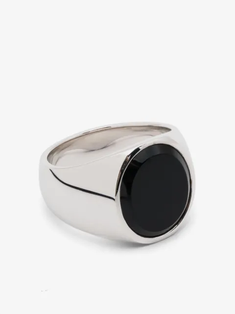 Tom Wood Oval polished onyx ring