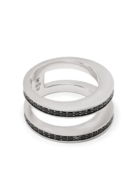 Tom Wood Vault Double Black Spinel slip-on ring