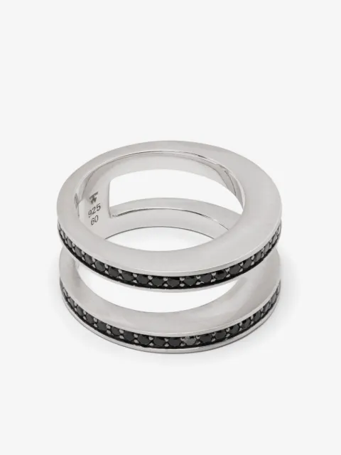 Tom Wood Vault Double Black Spinel slip-on ring