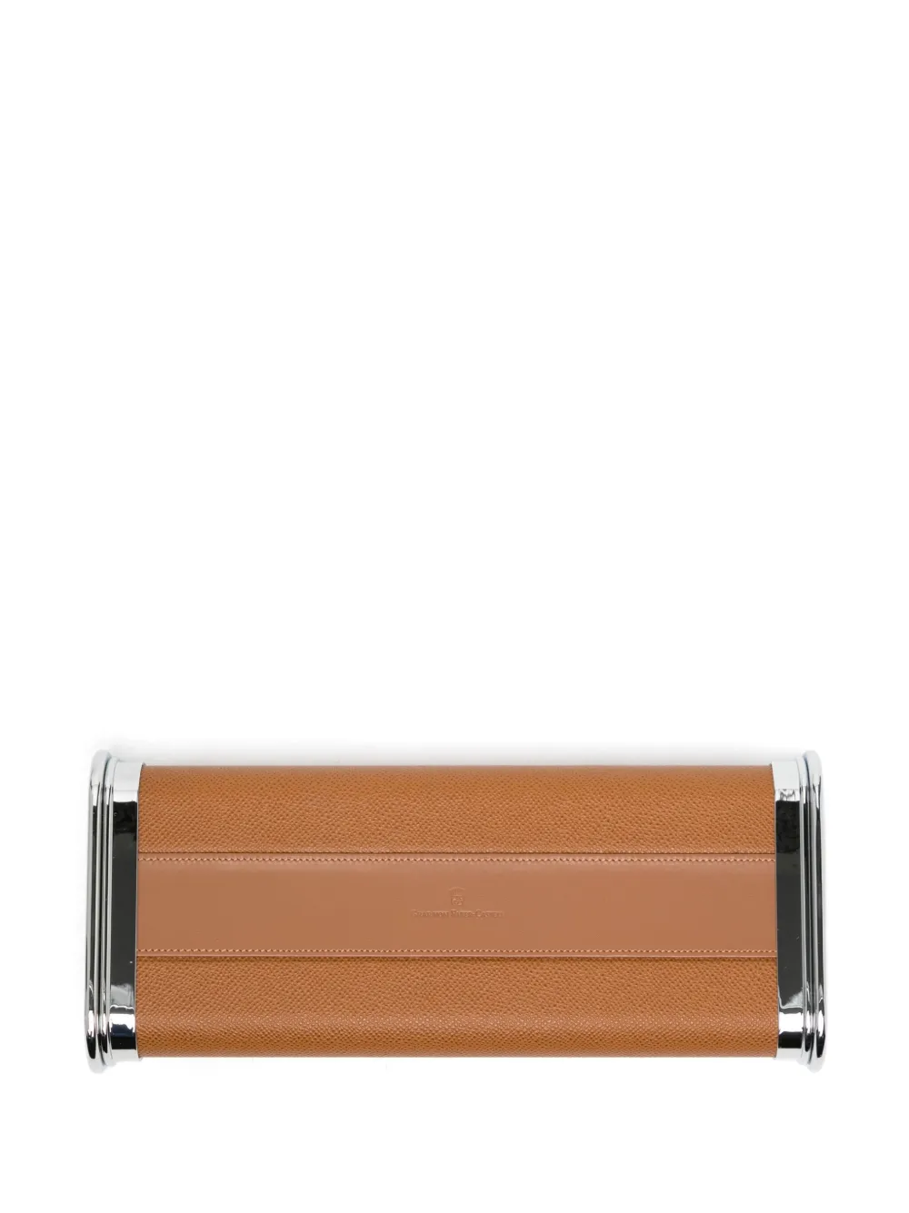 Shop Graf Von Faber-castell Epsom Leather Pen Tray In Brown